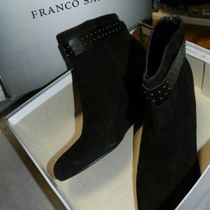 Franco Sarto Hardy Black Suede Boots - WORN ONCE!